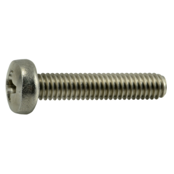 4 mm - 0.70 x 20 mm Machine Screw, Phillips Pan Head, Zinc 