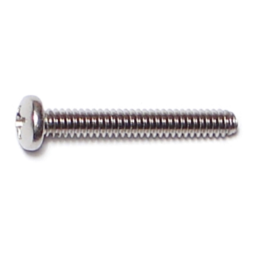 6-32 x 1" Phillips Pan Head, Machine Screw, Stainless Steel 