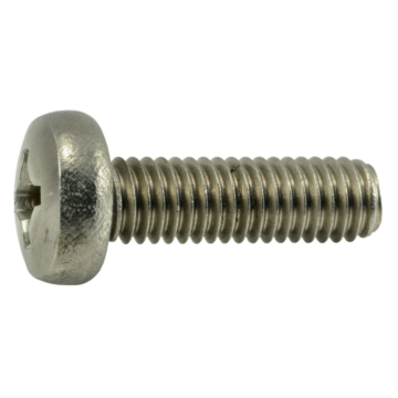 6 mm - 1.00 x 20 mm Machine Screw, Phillips Pan Head, Zinc 
