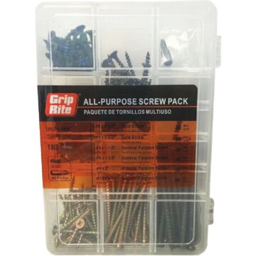 Do it Best All-Purpose Interior Steel Screw Assortment Kit (170 Pcs.)