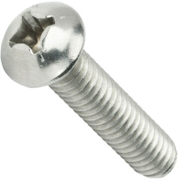 Star Stainless #24 1/2 in Round Head Phillips Machine Screw