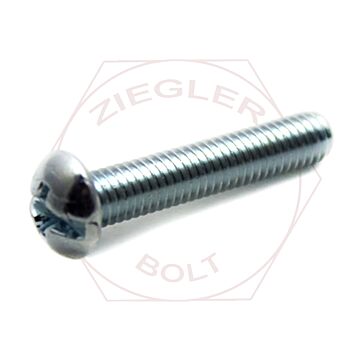 #10-24 6 in Round Head Slotted/Phillips Machine Screw