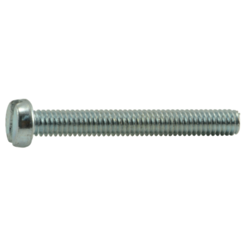 2.5 mm - 0.45 x 20 mm Machine Screw, Phillips Pan Head, Zinc 