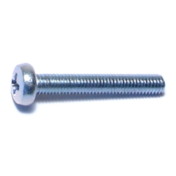 3 mm - 0.50 x 20 mm Phillips Pan Head, Machine Screw, Zinc 