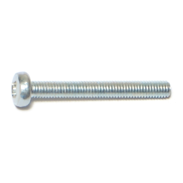3 mm - 0.50 x 25 mm Phillips Pan Head, Machine Screw, Zinc 