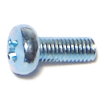3 mm - 0.50 x 8 mm Phillips Pan Head, Machine Screw, Zinc 