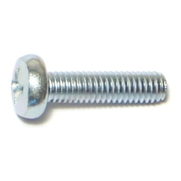 4 mm - 0.70 x 16 mm Phillips Pan Head, Machine Screw, Zinc 