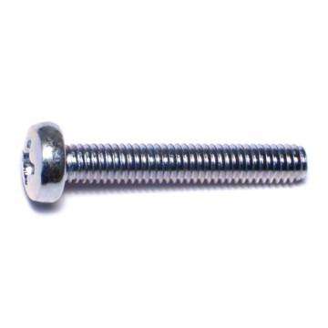 4 mm - 0.70 x 25 mm Phillips Pan Head, Machine Screw, Zinc 