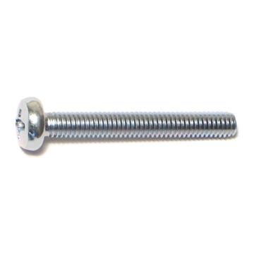 4 mm - 0.70 x 30 mm Phillips Pan Head, Machine Screw, Zinc 