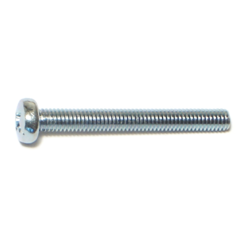 4 mm - 0.70 x 35 mm Phillips Pan Head, Machine Screw, Zinc 