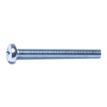 4 mm - 0.70 x 40 mm Phillips Pan Head, Machine Screw, Zinc 