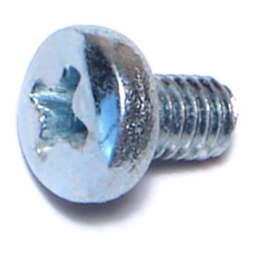 4 mm - 0.70 x 6 mm Phillips Pan Head, Machine Screw, Zinc 