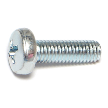 5 mm - 0.80 x 16 mm Phillips Pan Head, Machine Screw, Zinc 