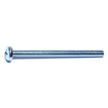 5 mm - 0.80 x 70 mm Phillips Pan Head, Machine Screw, Zinc 