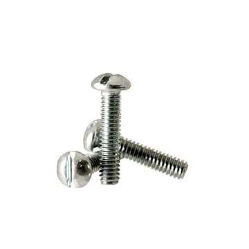 6-32 x 2-1/4" Slotted Round Head, Machine Screw, Zinc 