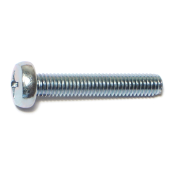 6 mm - 1.00 x 35 mm Phillips Pan Head, Machine Screw, Zinc 