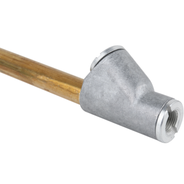 Milton Straight Foot Dual Head Air Chuck for Tire Pressure Gauge, 12" Extended Reach, 1/4" FNPT, 150 PSI, Truck, Tractor Trailer, Semi Truck, Dually, RV & Car, S-693-12