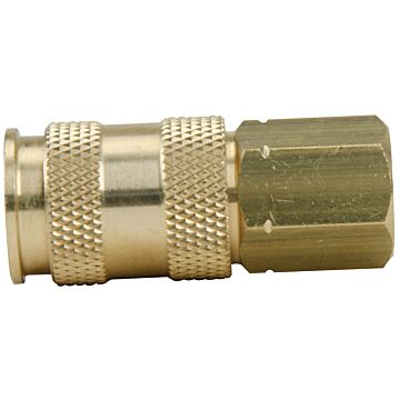 Milton HIGHFLOWPRO® 1/4 in FNPT Brass V-Style Coupler