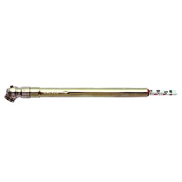 Milton Tire Pressure Gauge, Single Ball-Head Air Chuck, Nickel-plated Brass Pencil Tire Gauge, 5-50 PSI Cars/SUV