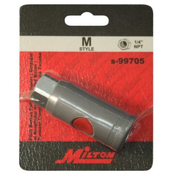 Milton 1/4 in MNPT MNPT Hose Coupler