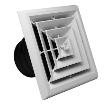 RectorSeal Airtec 6X6 4 Way Grille/Damper Box 4,5,6"