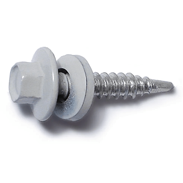 #10-14 x 1" Roof Screw, White (Bulk Box 109 pc)
