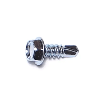 #8 x 1/2" Slotted Hex Washer Head, Self-Drilling Screw, Zinc (Bulk Box 1 lb)