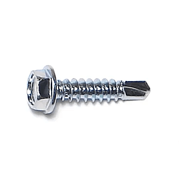 #8 x 3/4" Slotted Hex Washer Head, Self-Drilling Screw, Zinc (Bulk Box 1 lb)