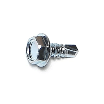 #10 x 1/2" Slotted Hex Washer Head, Self-Drilling Screw, Zinc (Bulk Box 1 lb)