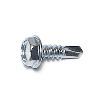 #10 x 5/8" Slotted Hex Washer Head, Self-Drilling Screw, Zinc (Bulk Box 1 lb)