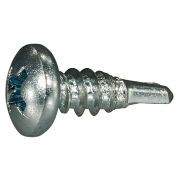 #8 x 1/2" Phillips Pan Head, Self-Drilling Screw, Zinc (Bulk Box 1 lb)