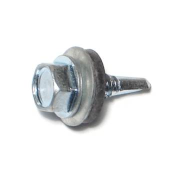 1/4" x 3/4" Hex Seal Washer Head, Self-Drilling Screw, Zinc (Bulk Box 1 lb)
