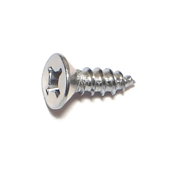 #10 x 5/8" Phillips Flat Head, Wood Screw, Zinc (Bulk Box 1 lb)