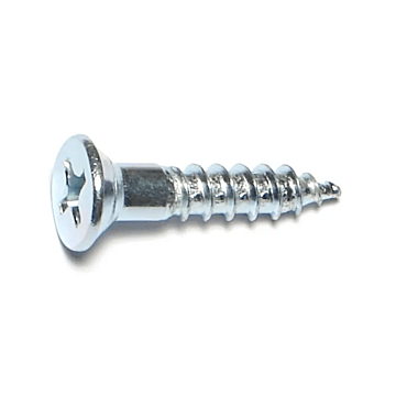 #14 x 1-1/4" Phillips Flat Head, Wood Screw, Zinc (Bulk Box 1 lb)