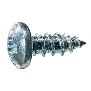 #6 x 3/8" Combo Pan Head, Sheet Metal Screw, Zinc (Bulk Box 1 lb)