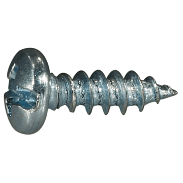 #8 x 1/2" Combo Pan Head, Sheet Metal Screw, Zinc (Bulk Box 1 lb)