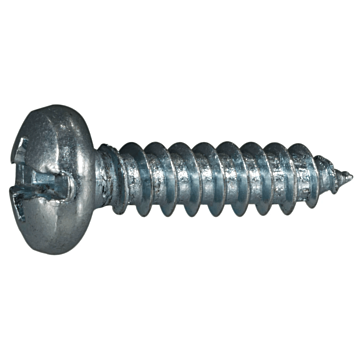 #10 x 3/4" Combo Pan Head, Sheet Metal Screw, Zinc (Bulk Box 1 lb)