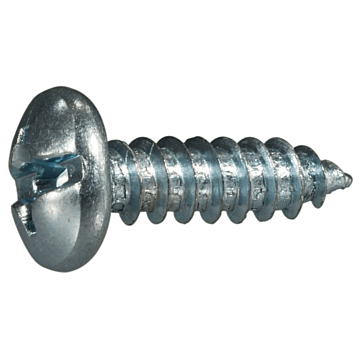 #12 x 3/4" Combo Pan Head, Sheet Metal Screw, Zinc (Bulk Box 1 lb)
