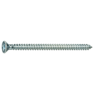 #8 x 2-1/2" Phillips Flat Head, Sheet Metal Screw, Zinc (Bulk Box 1 lb)