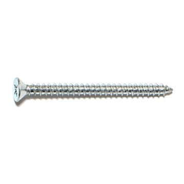 #10 x 2-1/2" Phillips Flat Head, Sheet Metal Screw, Zinc (Bulk Box 1 lb)