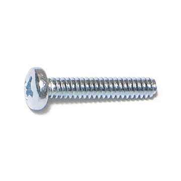 6-32 x 3/4" Phillips Pan Head, Machine Screw, Zinc (Bulk Box 1 lb)