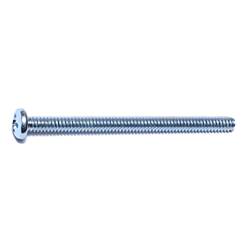 6-32 x 2" Phillips Pan Head, Machine Screw, Zinc (Bulk Box 1 lb)