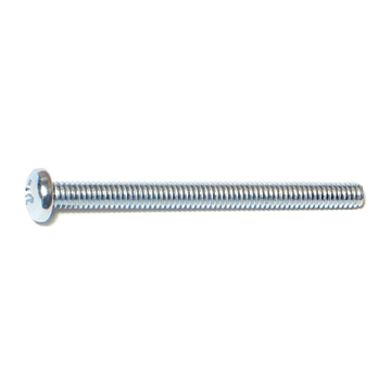 8-32 x 2" Phillips Pan Head, Machine Screw, Zinc (Bulk Box 1 lb)