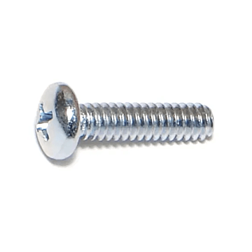 10-24 x 3/4" Phillips Pan Head, Machine Screw, Zinc (Bulk Box 1 lb)