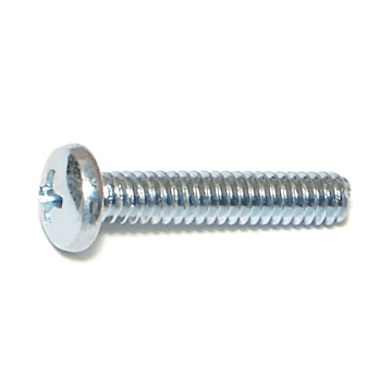 10-24 x 1" Phillips Pan Head, Machine Screw, Zinc (Bulk Box 1 lb)