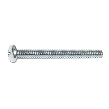 10-24 x 2" Phillips Pan Head, Machine Screw, Zinc (Bulk Box 1 lb)