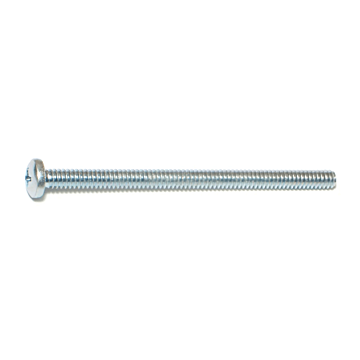 10-24 x 3" Phillips Pan Head, Machine Screw, Zinc (Bulk Box 1 lb)