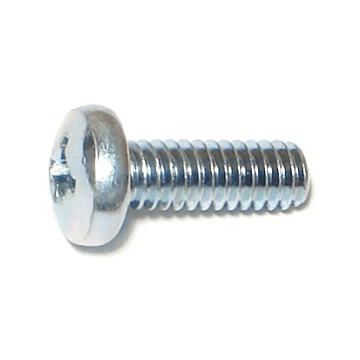 1/4"-20 x 3/4" Phillips Pan Head, Machine Screw, Zinc (Bulk Box 1 lb)
