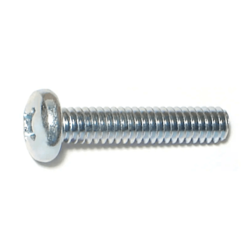 1/4"-20 x 1-1/4" Phillips Pan Head, Machine Screw, Zinc (Bulk Box 1 lb)