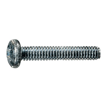1/4"-20 x 1-1/2" Phillips Pan Head, Machine Screw, Zinc (Bulk Box 1 lb)